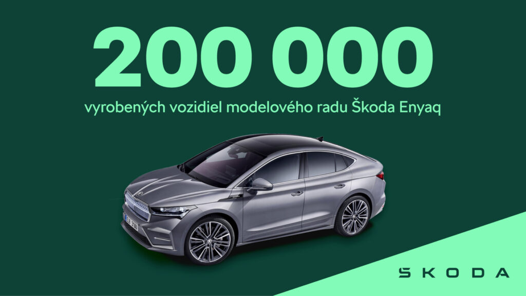 Škoda Enyaq: Prekročenie 200 000 vyrobených kusov