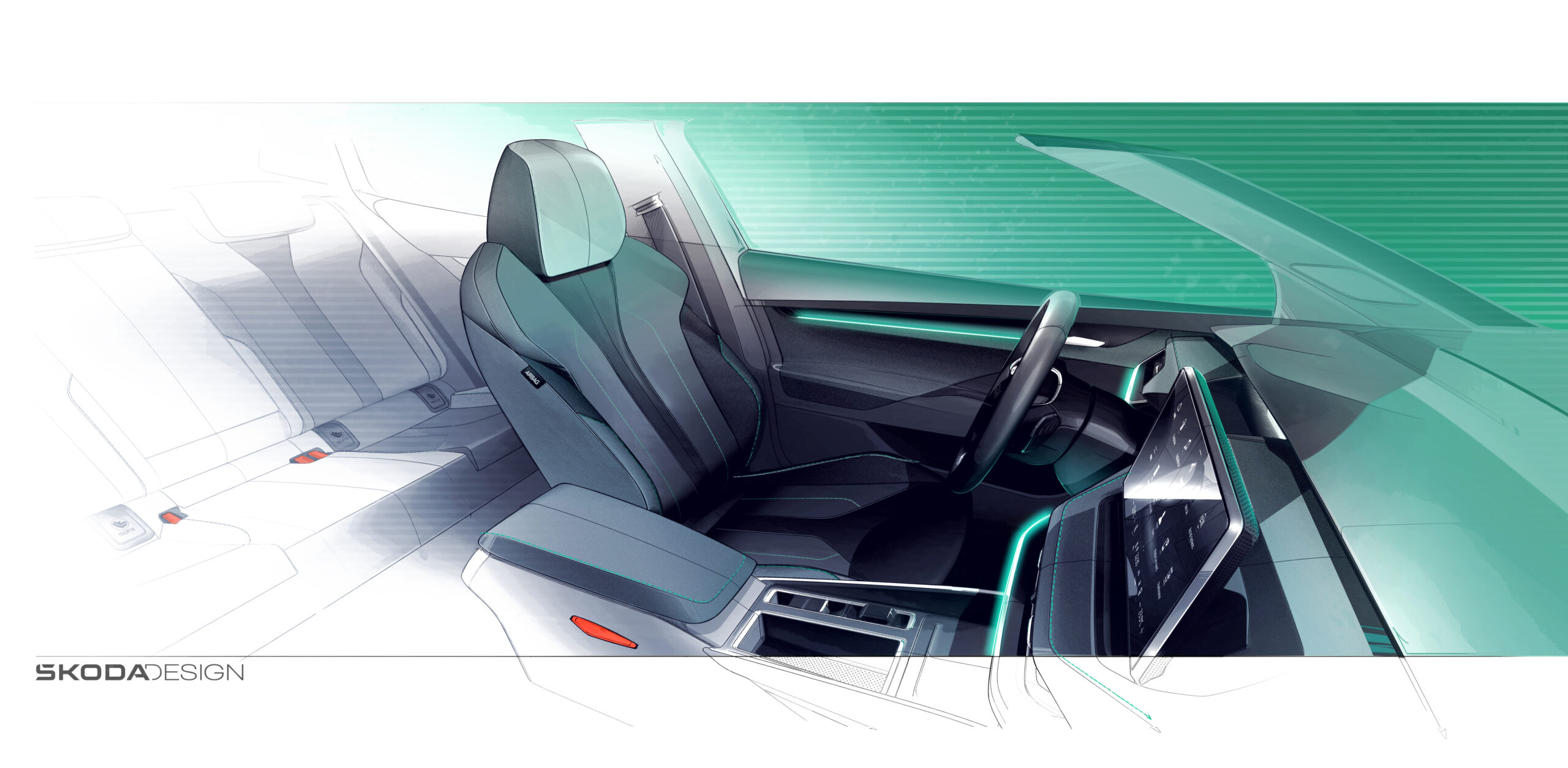 Nová Škoda Elroq predstavuje udržateľné materiály v interiéri na vyššej úrovni