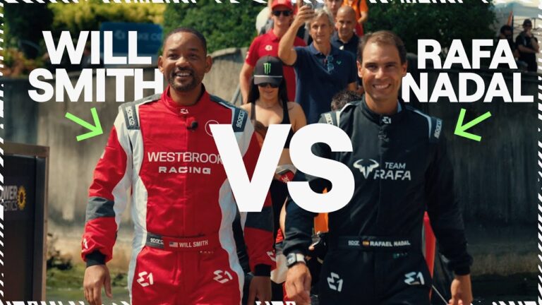 Will Smith a Rafael Nadal sa proti sebe postavili v drag race. Nie však na asfalte, ale na vode