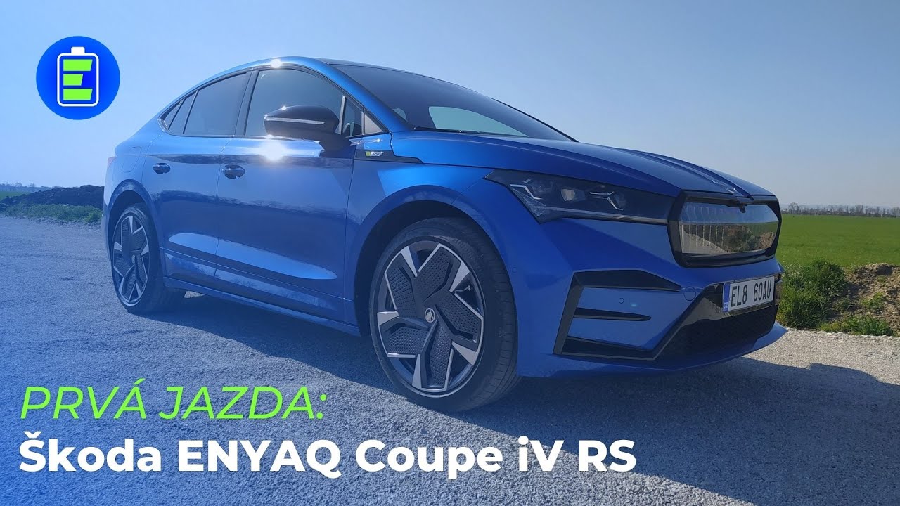 0a26d4ae058282fb4f723bdbc9278a2d Videotest, recenzia, test: PRVÁ JAZDA: Elektromobil Škoda ENYAQ Coupe iV RS. 3x naj pre Škodovku.
