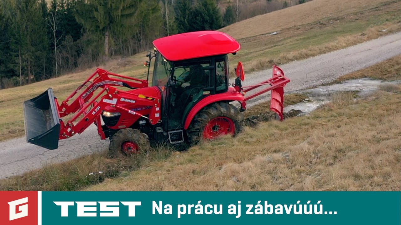 bc308ff59e39fe2875562e35f85fefdf Videotest, recenzia, test: Branson 5025R/C 2,3D - TEST - kompaktny traktor - GARAZ.TV