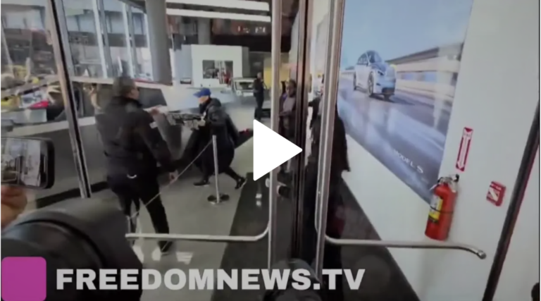 Vyhrotený protest proti Muskovi. Polícia zatkla 9 ľudí, ktorí sa vlámali do predajne Tesla