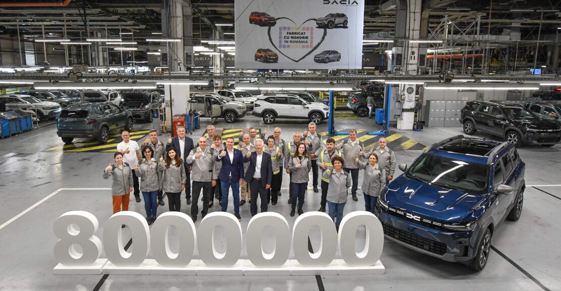 Dacia Mioveni vyrobila 8-miliónte vozidlo