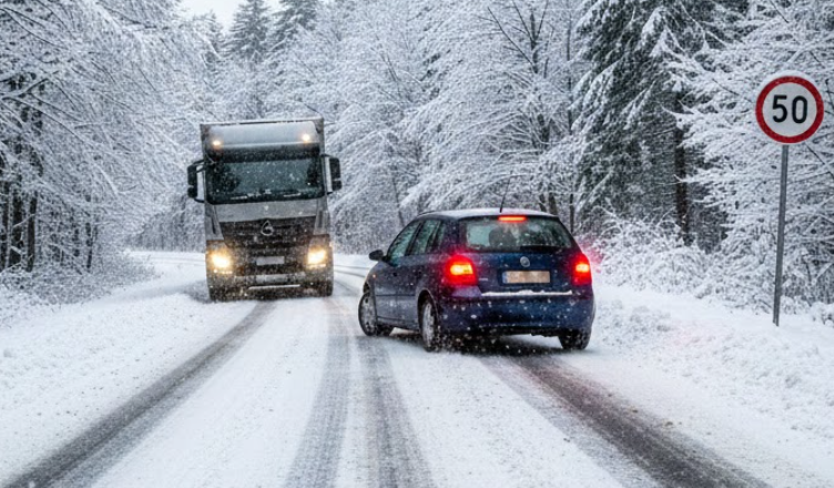 Ako sa predlžuje brzdná dráha auta v zime? Na poľadovici potrebujete neuveriteľných 265 metrov - AUTOVINY.sk