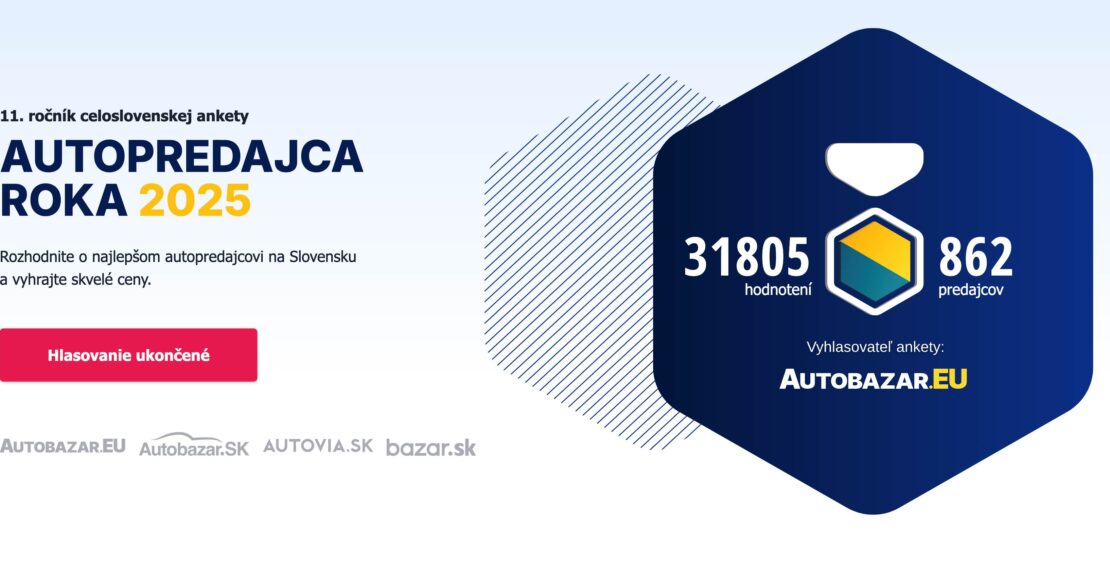 Autopredajca roka 2025