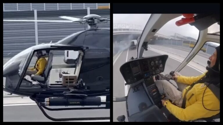 Pri diaľničnej naháňačke preletel pilot s vrtuľníkom popod most