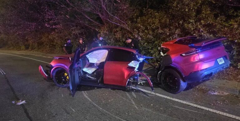 Po náraze do stromu sa Cayenne rozpolil na dve časti. Vodič prežil