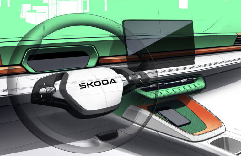 Digitálny štít a stará dobrá klasika: Škoda Epiq odhalila vnútro, ktoré poteší každého konzervatívca - AUTOVINY.sk