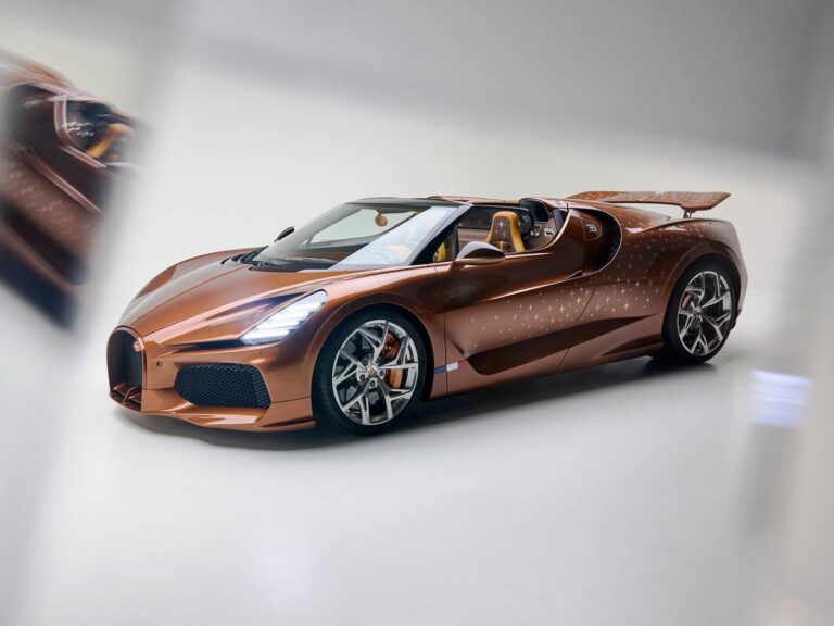 Bugatti W16 Mistral Le Retour du Jeune Prince je umelecké Dielo s W16 motorom