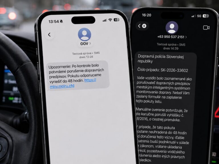 POZOR! Prišla vám SMS o dopravnej pokute? Šíri sa nový podvod, ktorý sa tvári ako oficiálna správa od polície
