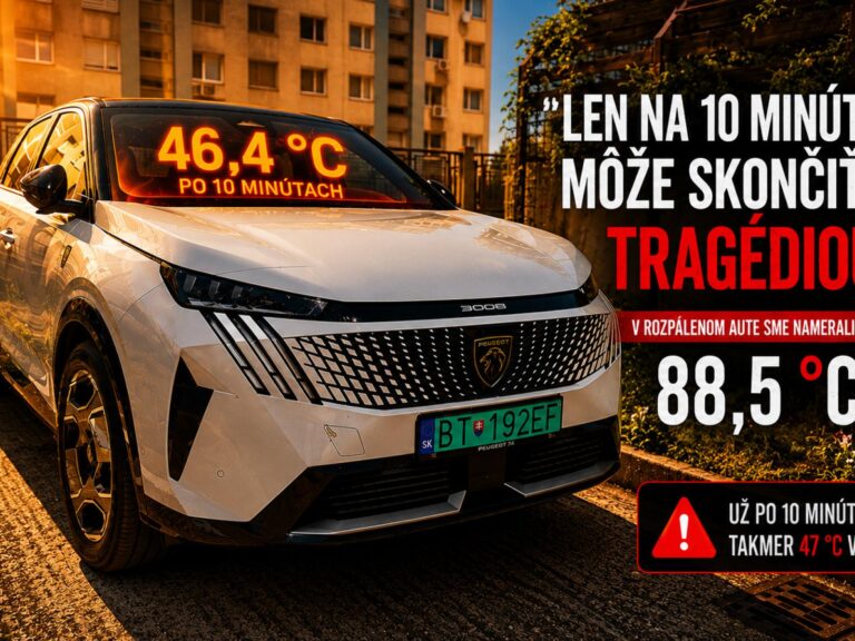 V aute sme namerali 88,5 °C. Na rozpálenom parkovisku skončí 10-minútové odbehnutie tragédiou