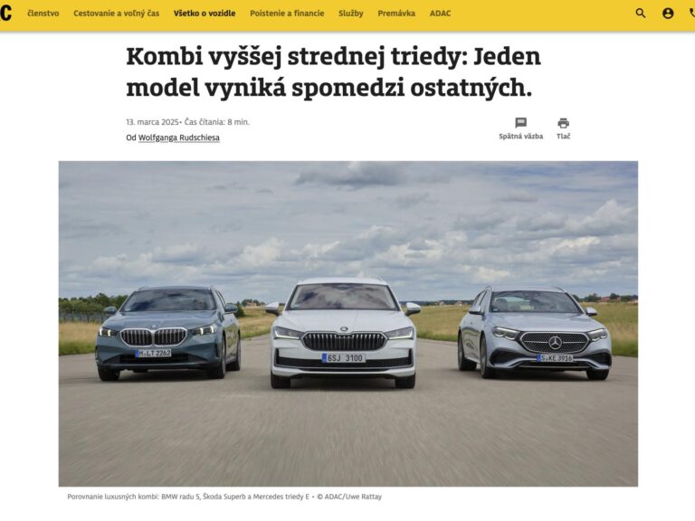 Dá sa porovnávať Superb s Mercedesom Triedy E a BMW radu 5? Nemci to spravili a Škoda vyhrala