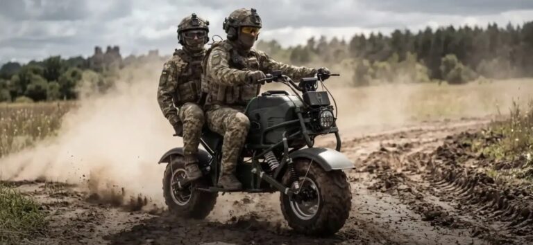 Tichý pomocník na fronte: Ukrajina má unikátny elektrický motocykel MUL.E; chce sa vyhnúť mínam