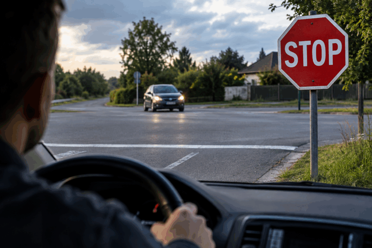 Spomaľujete na STOP-ke? Ale tak sa to robiť nemá! A presne v tom je problém - AUTOVINY.sk