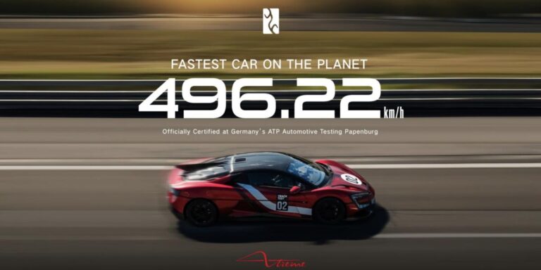 Najrýchlejšie auto na svete 2026: 496 km/h a čo za tým je