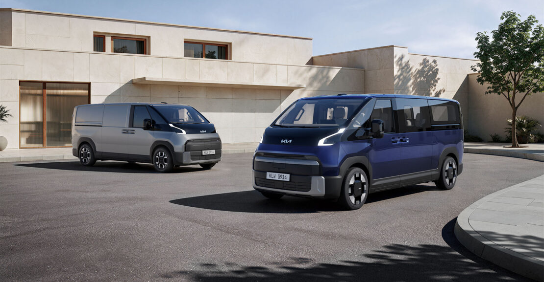 Kia PV7 Cargo a Kia PV7 Passenger