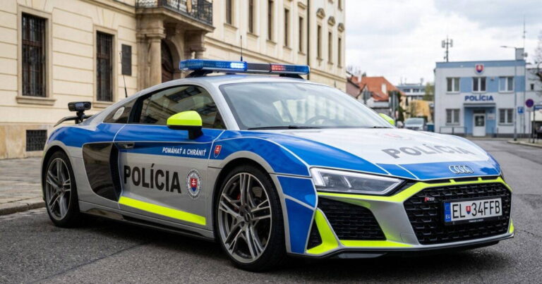 Audi R8 pre slovenskú políciu? Superšport má zamieriť na západ Slovenska - AUTOVINY.sk