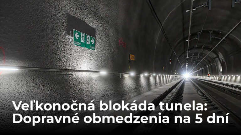 Veľkonočná 5-dňová blokáda tunela: Kvôli 182 metrom ochromia celú dopravu