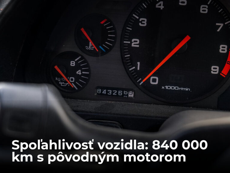 840 000 km s pôvodným motorom. Toto je jedno z najspoľahlivejších áut, aké kedy vznikli