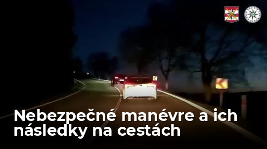 VIDEO: Takéto nebezpečné manévre často vedú k ťažkým nehodám. Udiali sa priamo pred očami policajtov - Doprava - Auto - Pravda