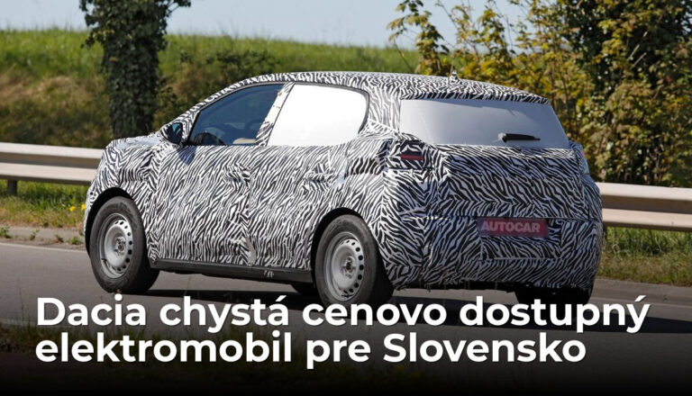 Pripravovaný elektromobil od Dacie bude patriť medzi najlacnejšie na Slovensku