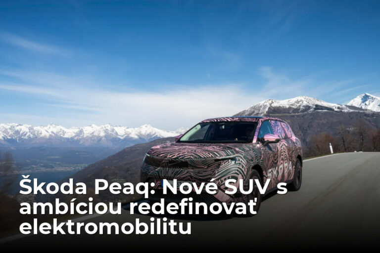 
      Škoda Peaq: prvý pohľad na nový vrcholný elektrický model značky
    