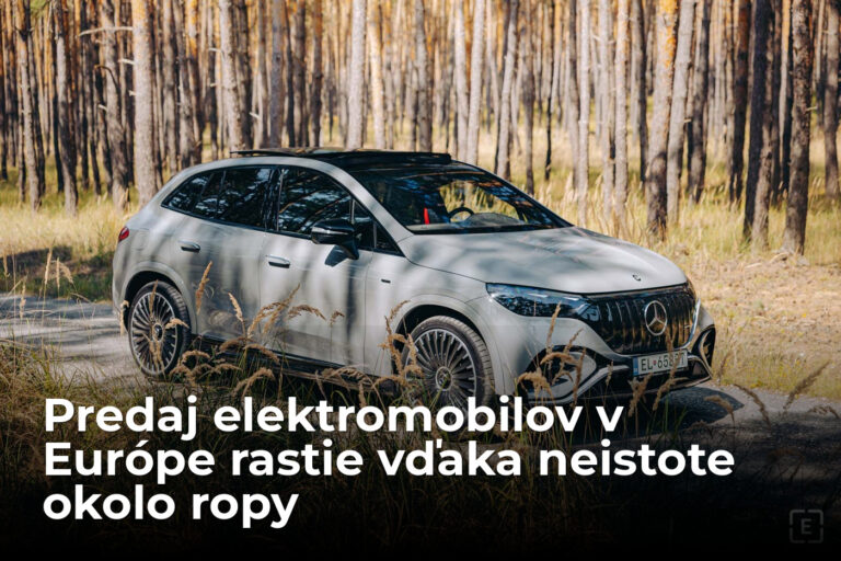 Predaj elektromobilov v Európe prudko rastie. Za zrýchlením stojí aj neistota okolo ropy