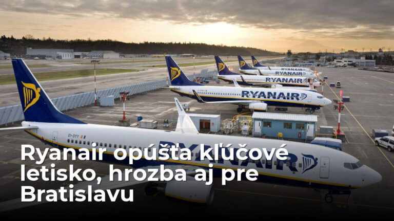 Ryanair odchádza z významného letiska. 7 lietadiel zoberie preč, 210 ľudí prepustí