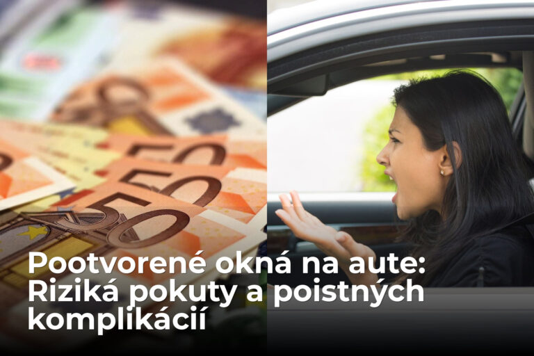 Pootvorené okná na aute: Hrozí pokuta a problémy s poisťovňou