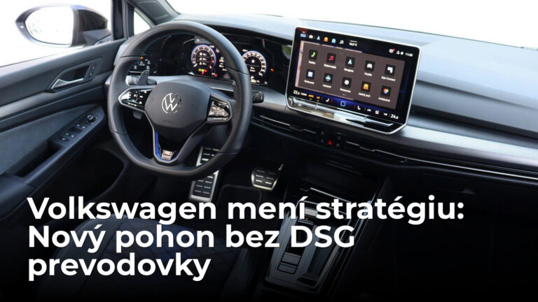 Veľká zmena Volkswagenu: Autá na japonský pohon a 170 koní. Končí obľúbená prevodovka