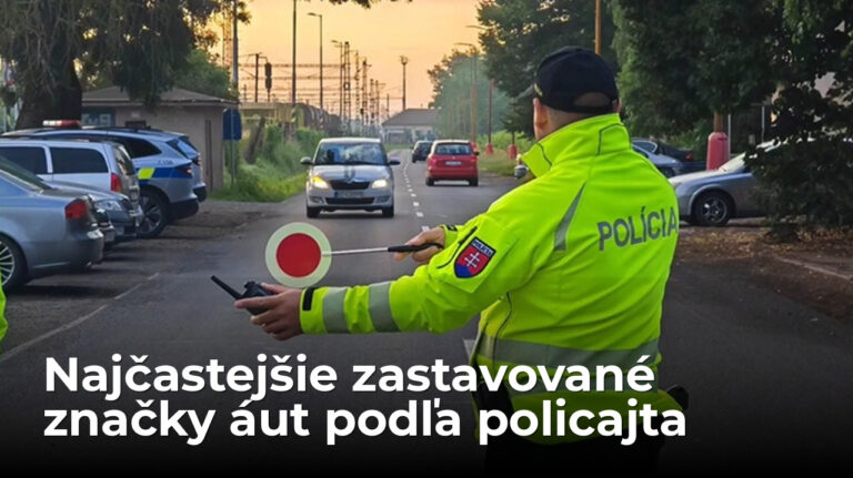 Policajt prezradil, autá ktorých značiek zastavuje najčastejšie