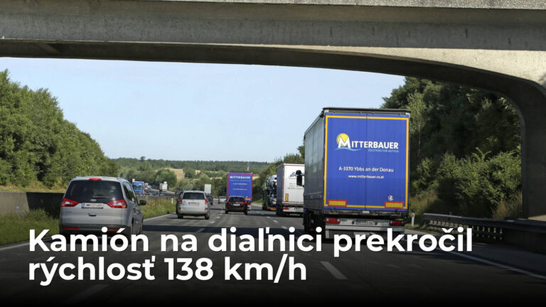 Kamión na diaľnici sa rútil rýchlosťou 138 km/h. Ako to 45-tonové vozidlo dokázalo?