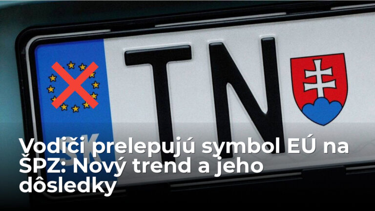 Konečne nástroj proti pokutám? Vodiči prelepujú symbol EÚ na ŠPZ, súd to už povolil