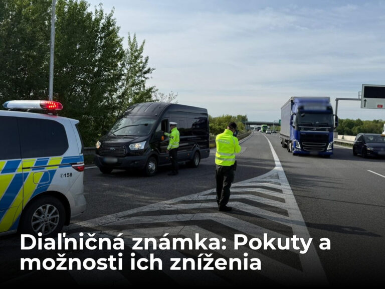 Zabudli ste na diaľničnú známku? Zistite, kedy príde pokuta a ako ju možno znížiť