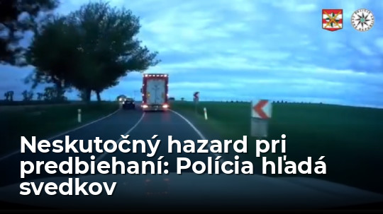 VIDEO: Neskutočný hazard pri predbiehaní predviedol tento vodič. Polícia hľadá svedkov tohto skratu - Doprava - Auto - Pravda