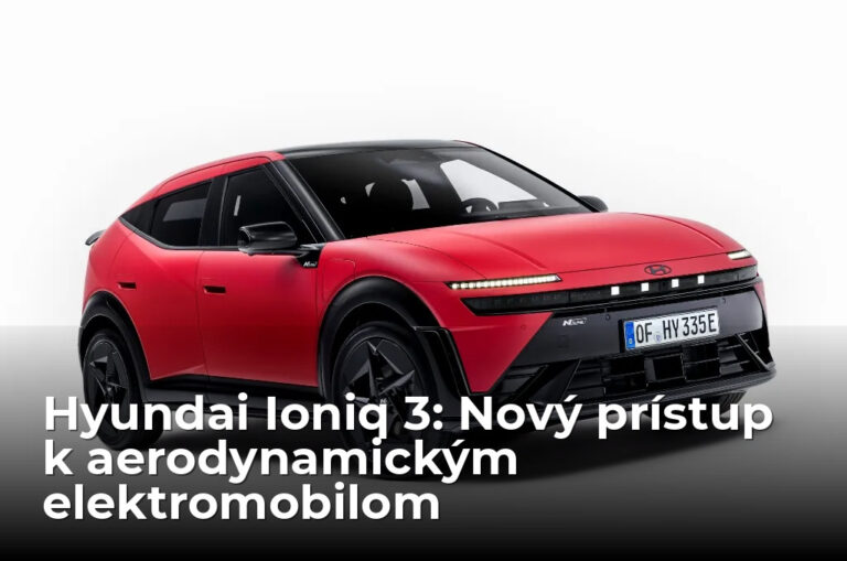 
      Hyundai Ioniq 3: Aero hatch, ktorý posúva elektromobil k jednoduchej, priestrannej a intuitívnej mobilite
    