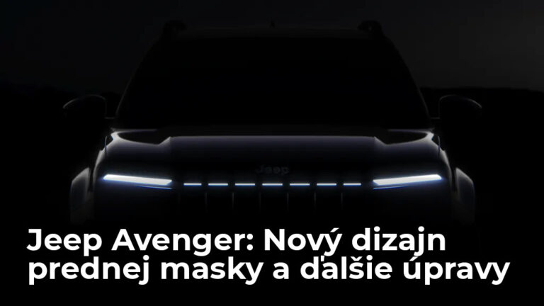 Ikona sa vyvíja: nová maska so siedmimi otvormi debutuje na modeli Jeep Avenger