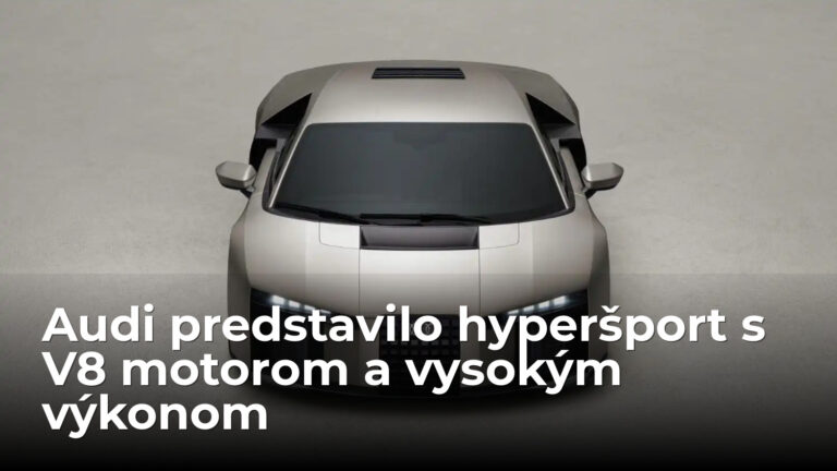 Absolútny šok. Audi ukázalo hyperšport s V8 a brutálnym výkonom