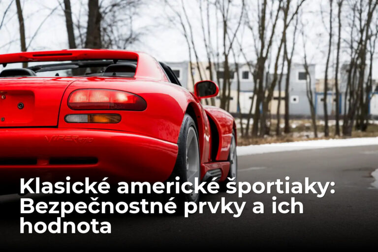 Nemalo ABS, kontrolu trakcie ani zľutovanie. Dnes patrí medzi najcennejšie americké športiaky