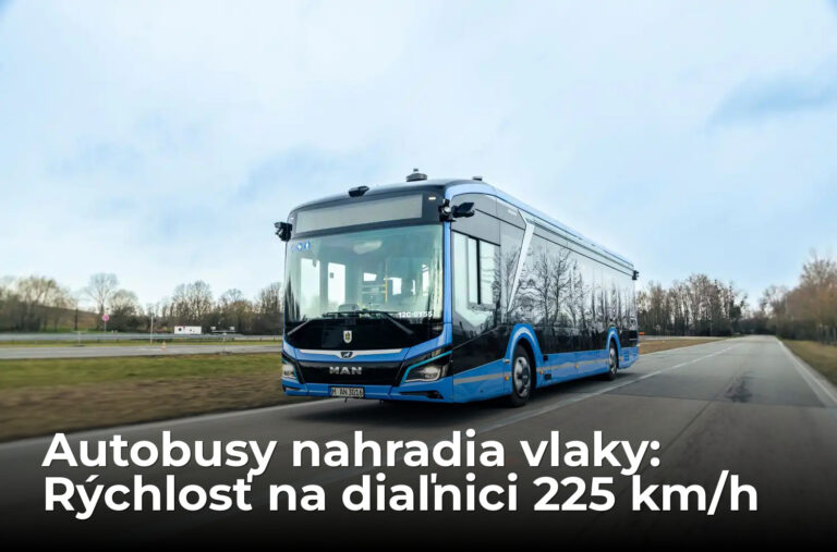 Autobusy namiesto vlakov, po diaľnici majú jazdiť 225 km/h