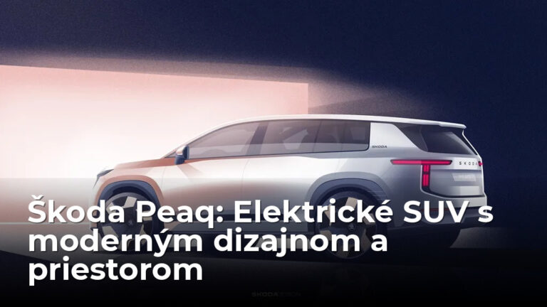 Škoda Peaq odhaľuje prvé tvary: Nová elektrická vlajková loď s tromi radmi sedadiel debutuje už o pár dní