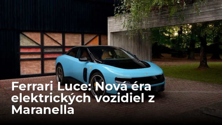 
      Ferrari Luce: Elektrická revolúcia z Maranella otvára novú kapitolu značky Ferrari
    