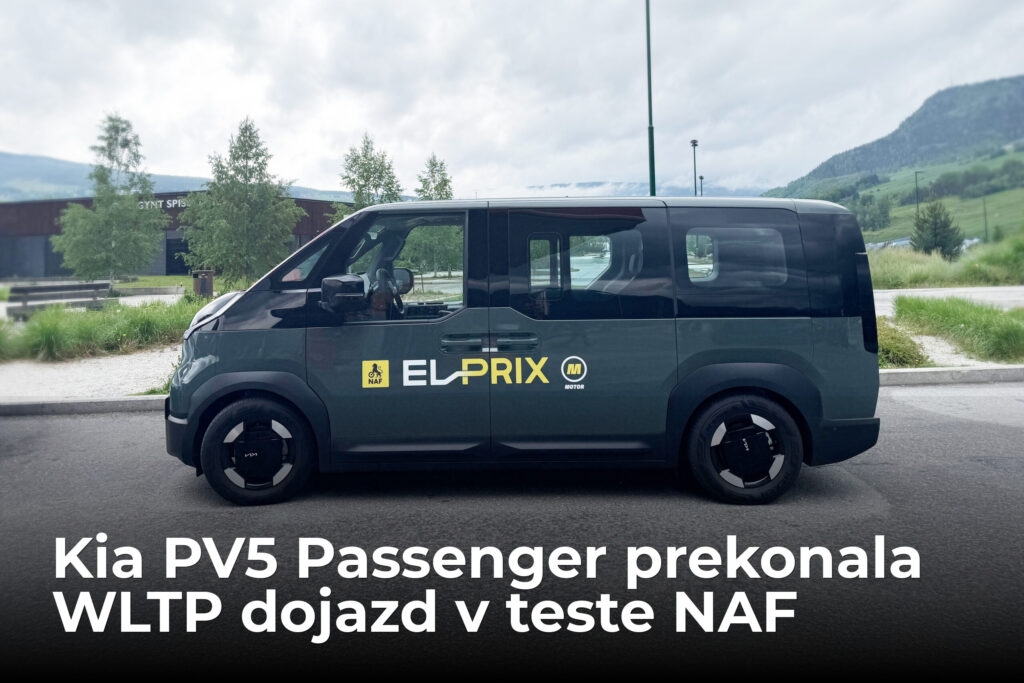 Kia PV5 Passenger prekonala WLTP dojazd v teste NAF