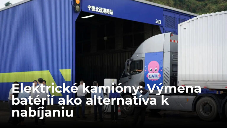 Elektrické kamióny čaká zmena. Nabíjanie nahradí výmena batérií
