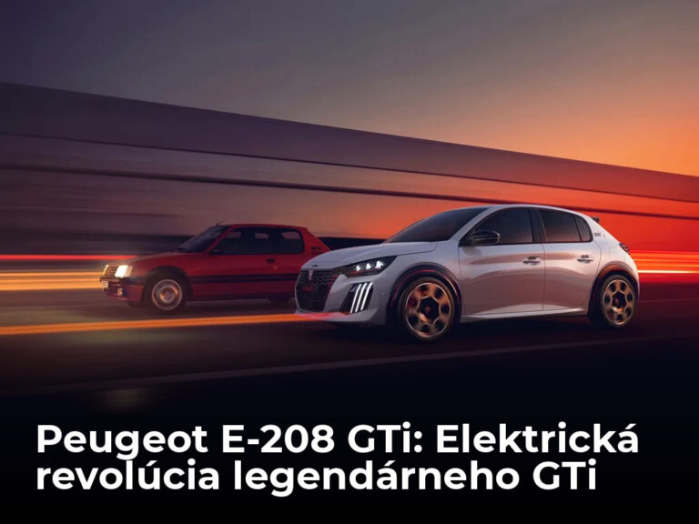 Peugeot E-208 GTi: Legenda sa vracia. Po prvýkrát ako čistý elektromobil
