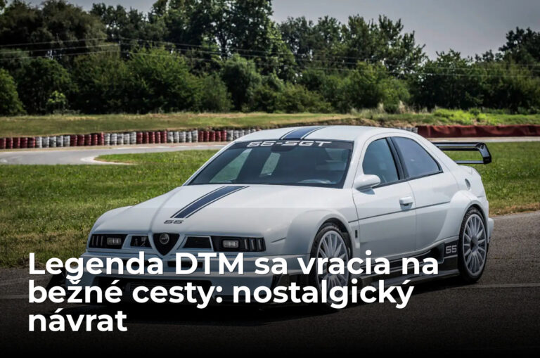 Nemci z nej kedysi plakali. Legenda DTM je späť, smie na bežné cesty