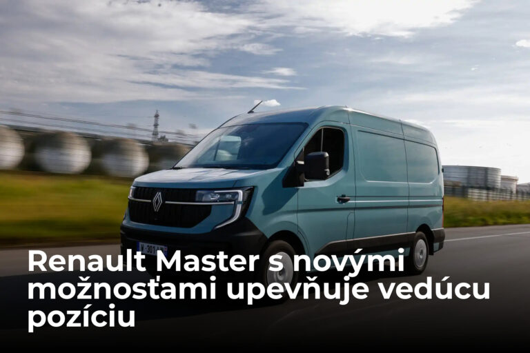 Renault Master rozširuje ponuku a posilňuje svoju pozíciu lídra