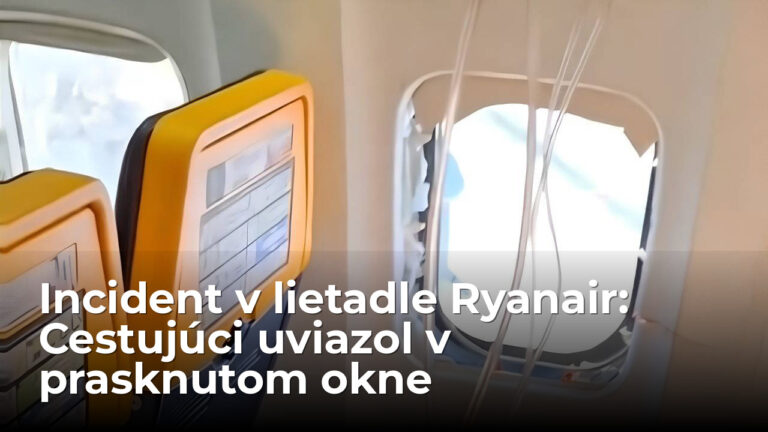 Muž sa zasekol v prasknutom okne Ryanairu. Problémy s motorom vo výške 4500 metrov