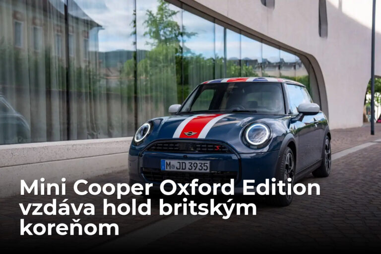Mini Cooper Oxford Edition je poctou britskému domovu značky