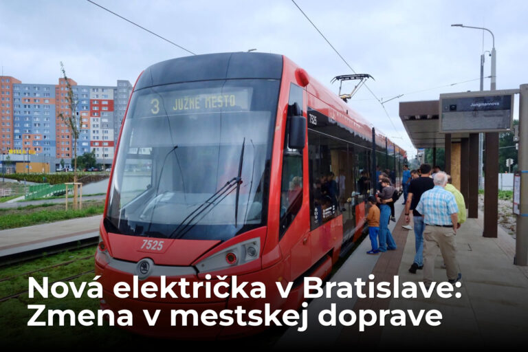 Projekt za 50 miliónov eur sa pohol. Nová električka zmení dopravu v Bratislave